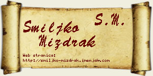 Smiljko Mizdrak vizit kartica